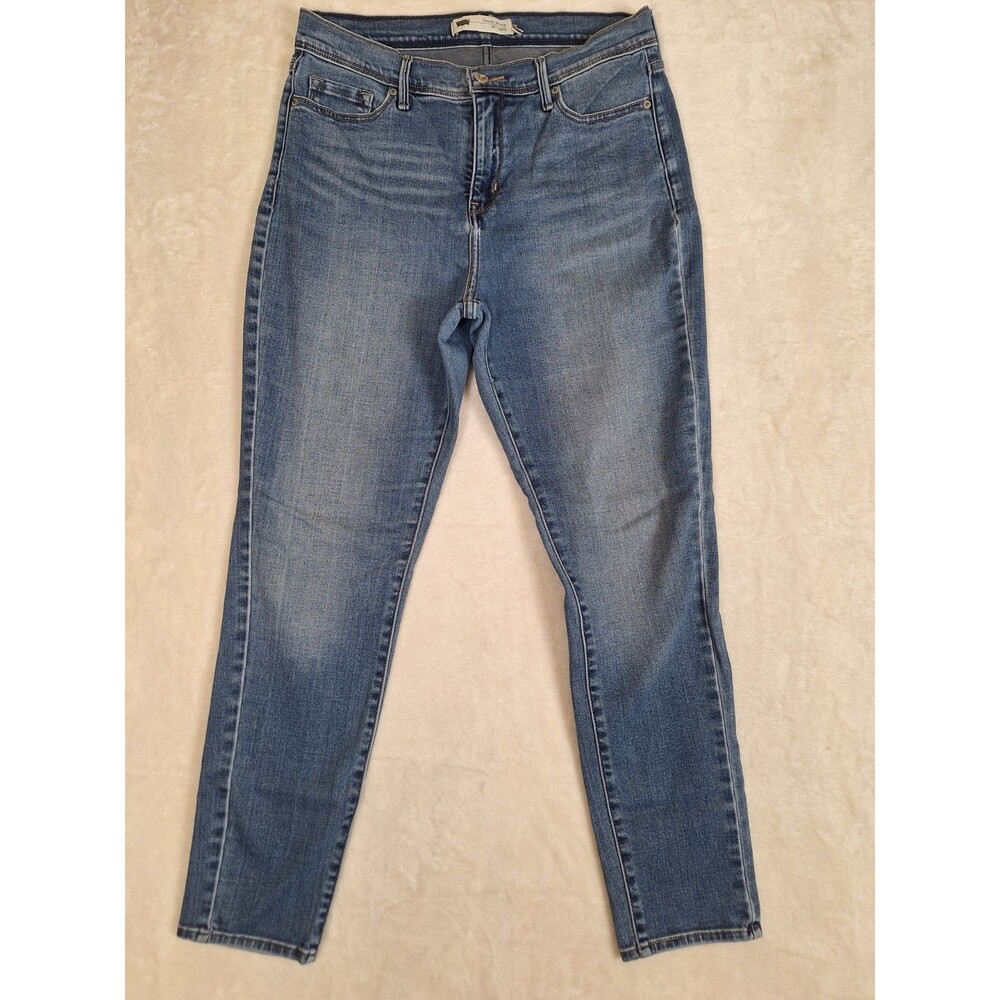 Levi's Women 12M Blue 512 Perfectly Slimming Legging Stretch Denim Jeans 31x30